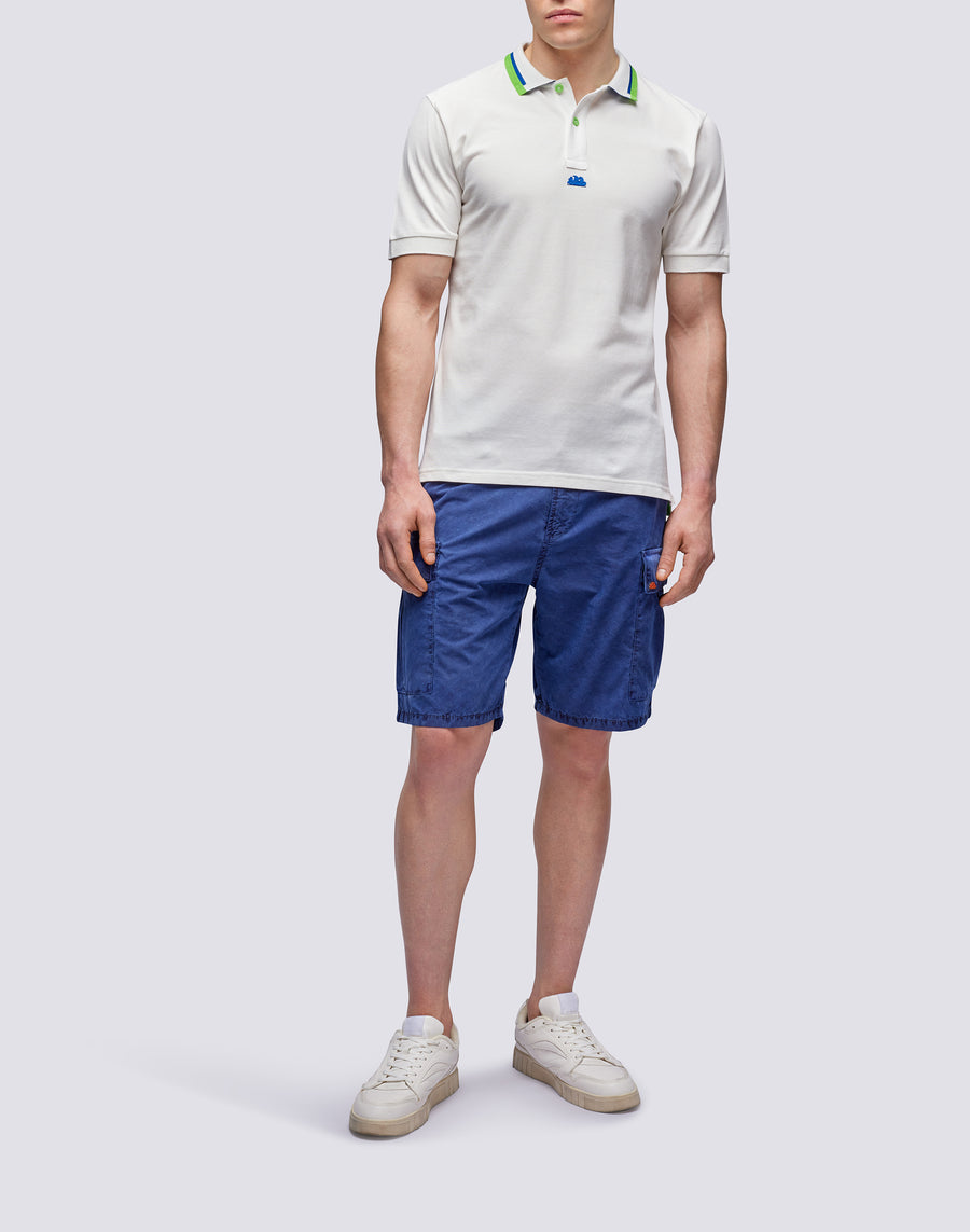 Sundek POLO IN COTONE PIQUET COMBINATO m997plpq500-03901 Qualità Garantita