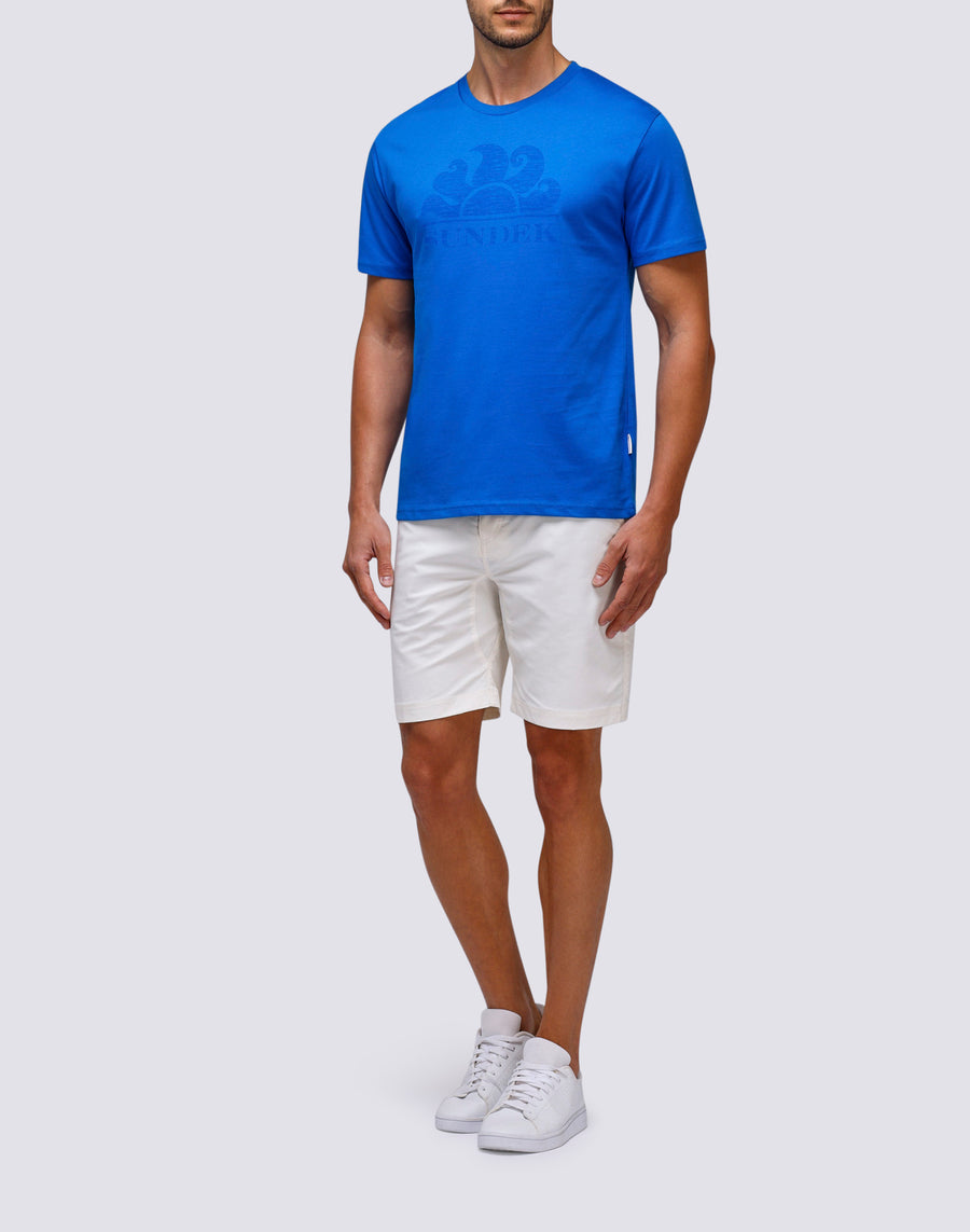 Sundek T-SHIRT MANICHE CORTE CON LOGO m021tej78ot-a2200 Economico