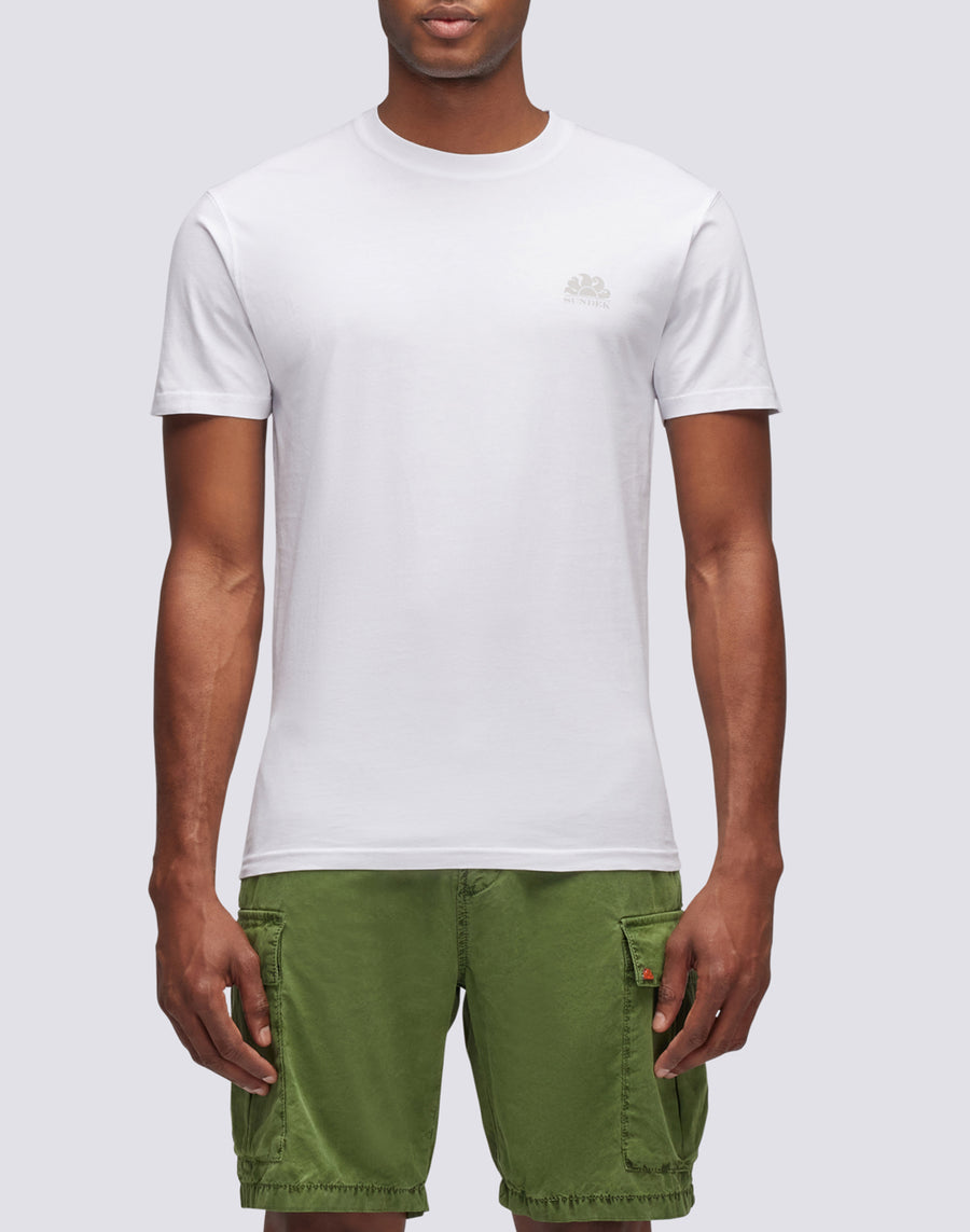 Sundek t-shirt girocollo con logo M129TEJ78OT-00600 Offerte