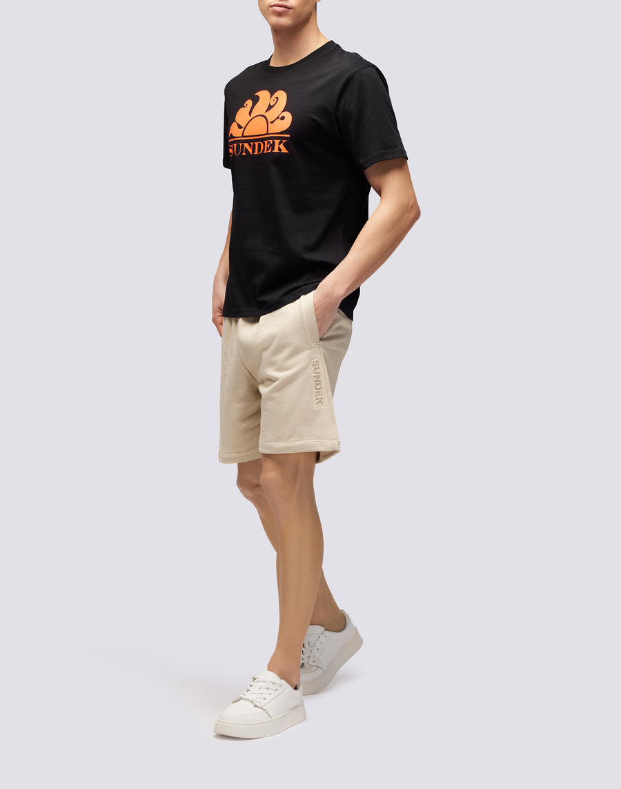 Sundek T-SHIRT GIROCOLLO CON STAMPA LOGO m021tej7800-00402 Moda