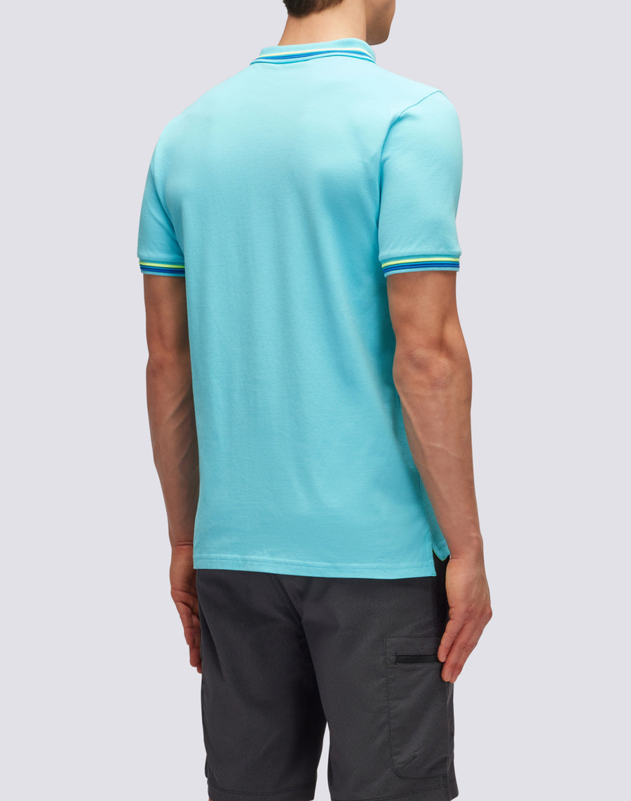 Sundek POLO BRICE IN COTONE PIQUET CON DETTAGLI TRICOLOR m779plj6500-05202 Fino al 65% di sconto