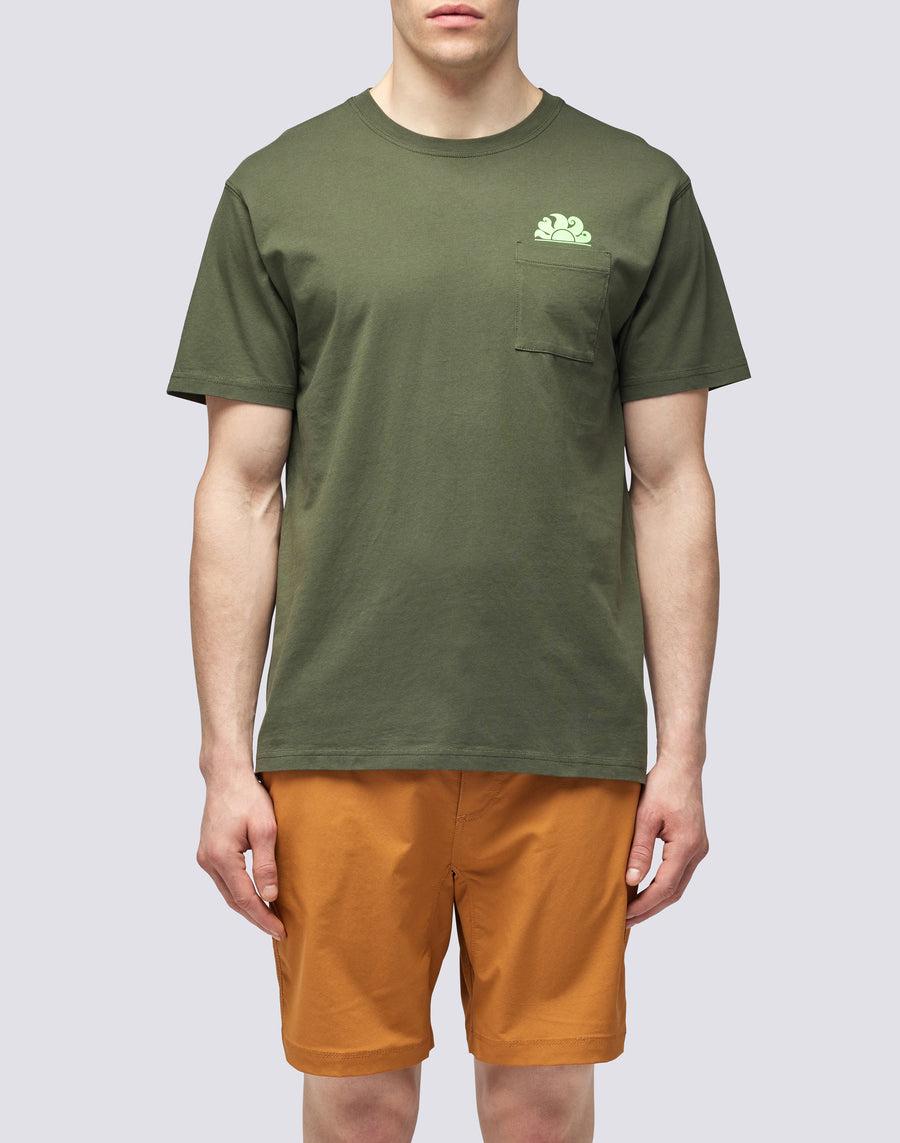 Sundek T-SHIRT CON TASCA m609tej7800-30201 Soddisfazione Garantita
