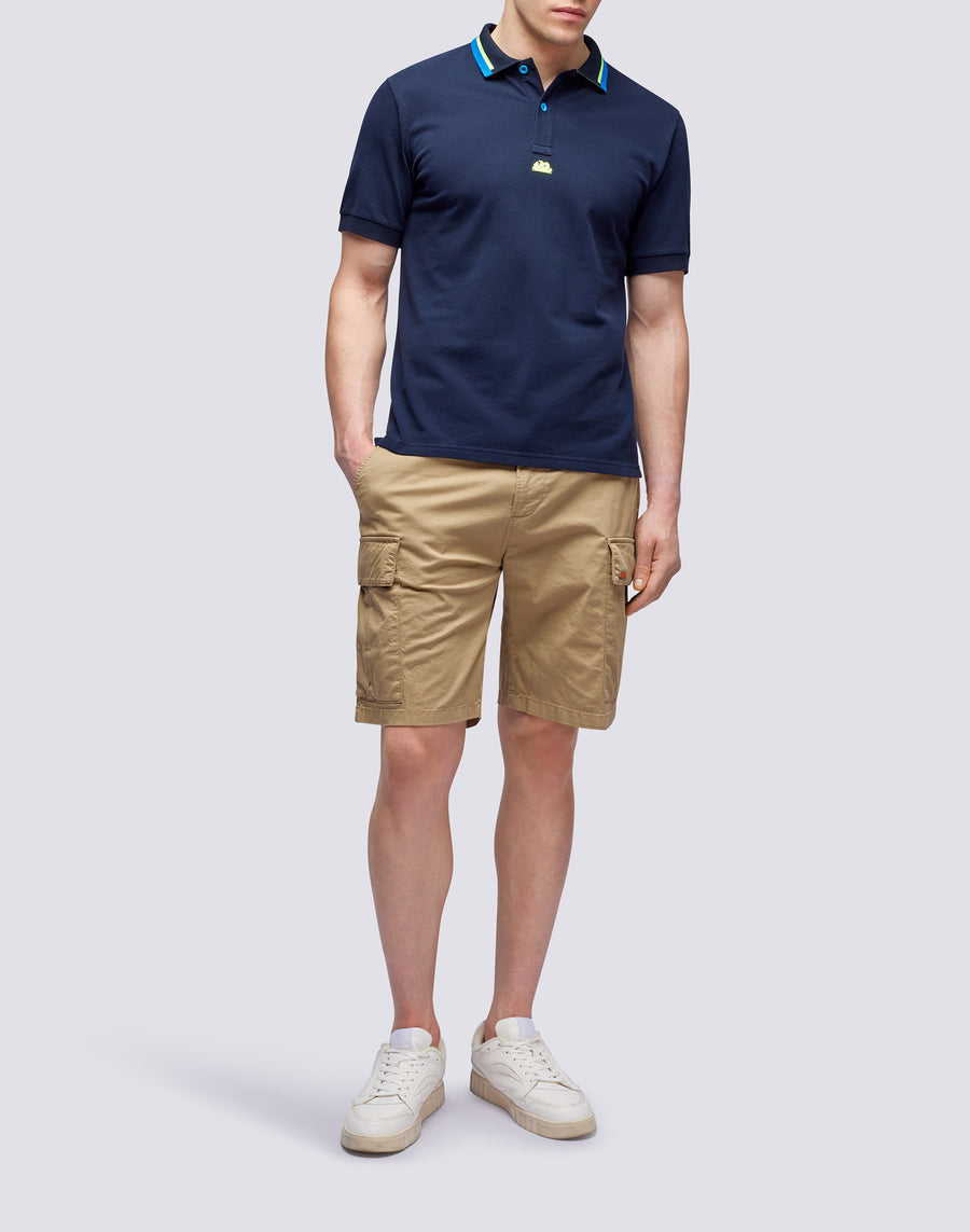 Sundek POLO IN COTONE PIQUET COMBINATO m997plpq500-32202 Acquista Ora