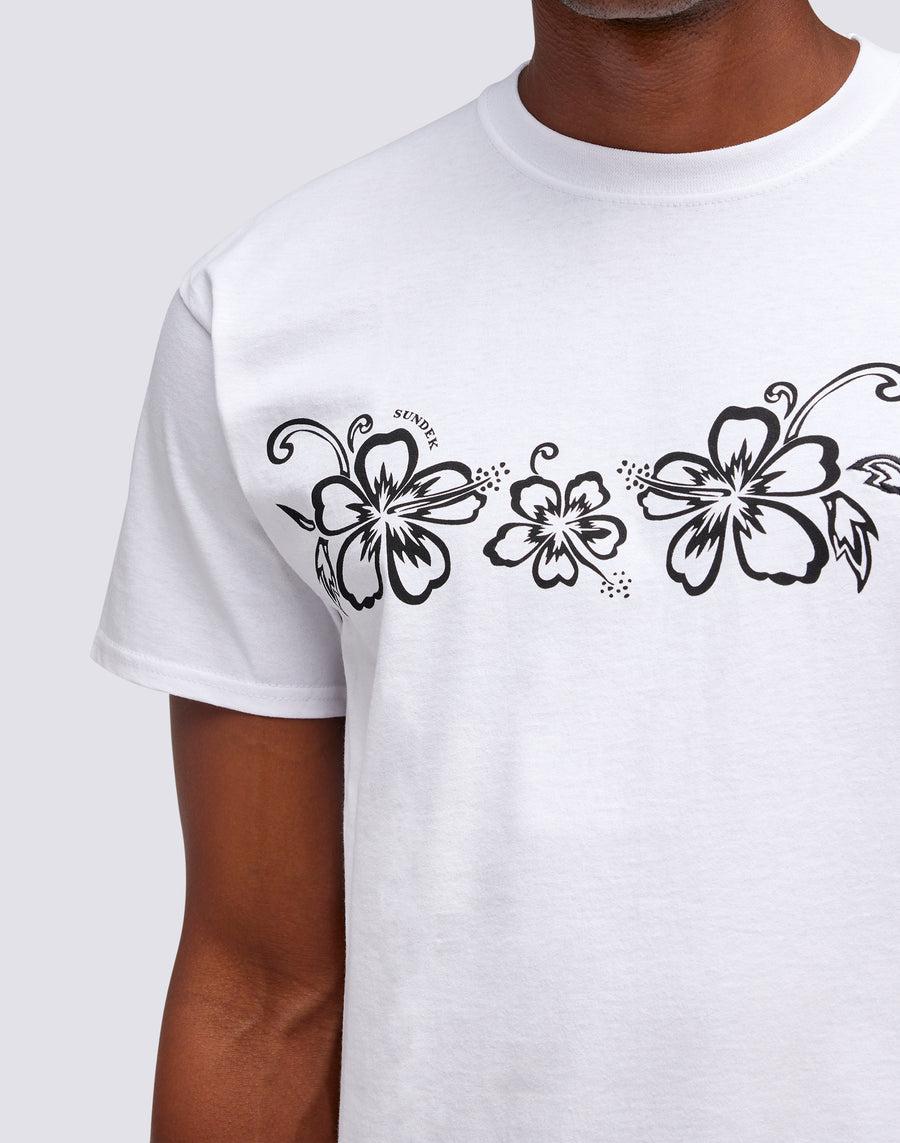 Sundek T-SHIRT ARCHIVE HIBISCUS PRINT m636tejy3ia-00600 Consegna Veloce