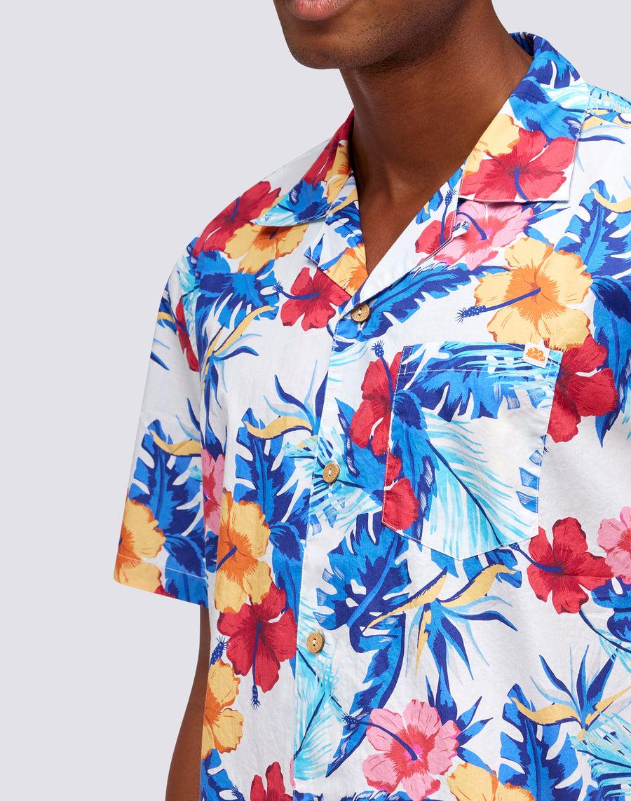 Sundek camicia con stampa floreale all over m817shmu100-004li Promozione Limitata