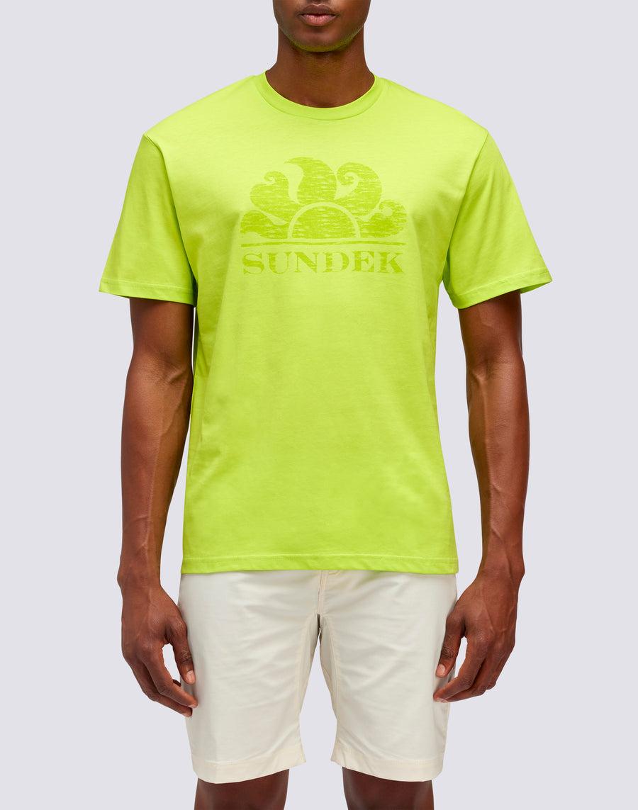 Sundek T-SHIRT MANICHE CORTE CON LOGO m021tej78ot-69100 Offerte
