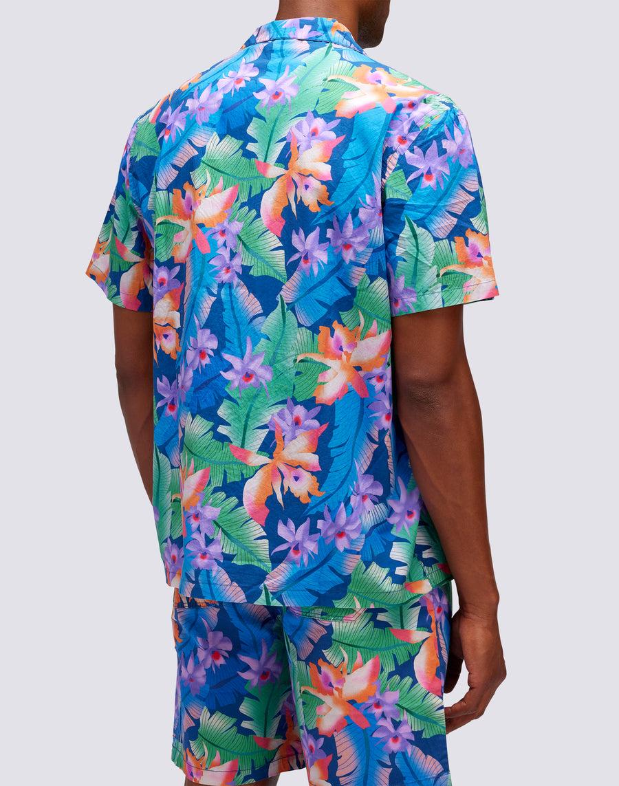 Sundek CAMICIA CON STAMPA FLOREALE ALL OVER m817shmu100-007o8 In Linea