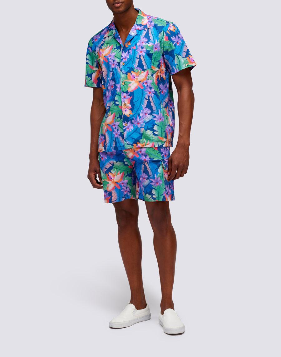 Sundek CAMICIA CON STAMPA FLOREALE ALL OVER m817shmu100-007o8 In Linea