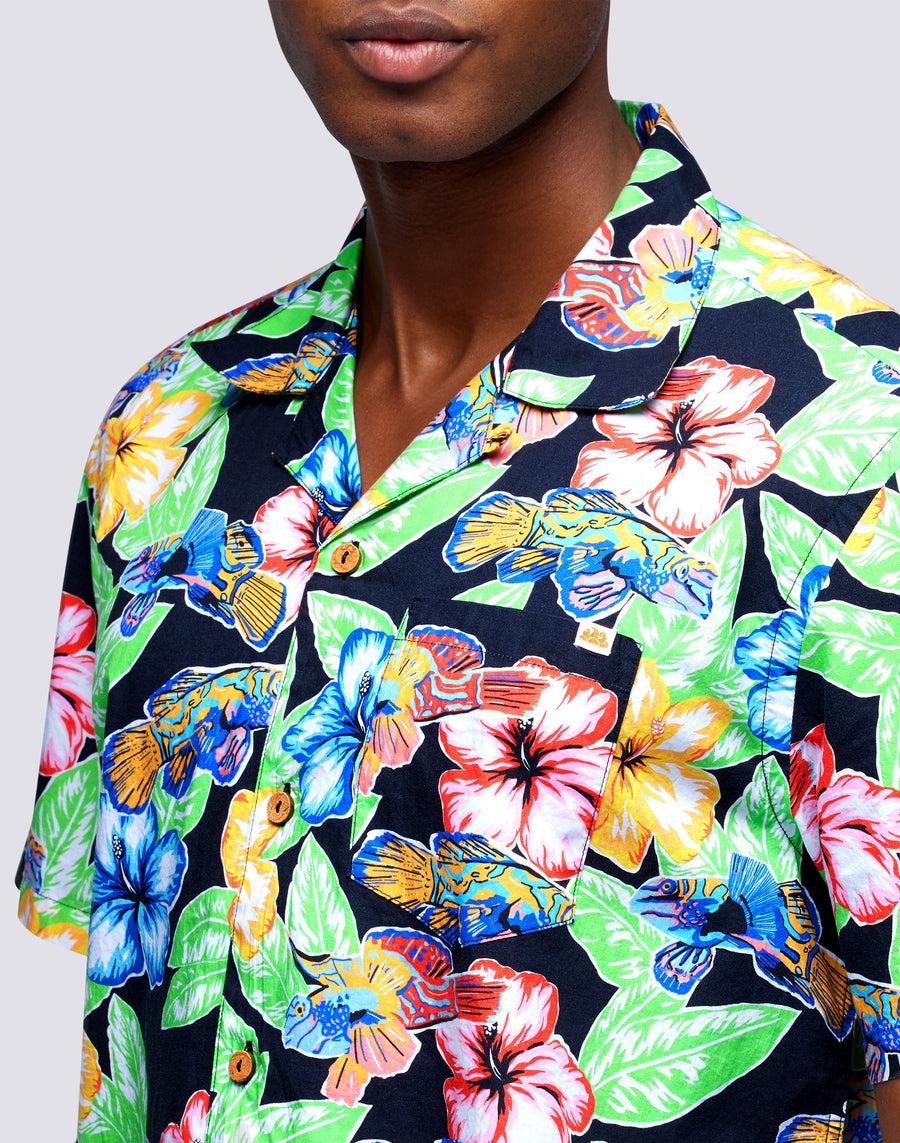 Sundek camicia con stampa floreale all over m669tesj500-a1800 Affare Del Giorno