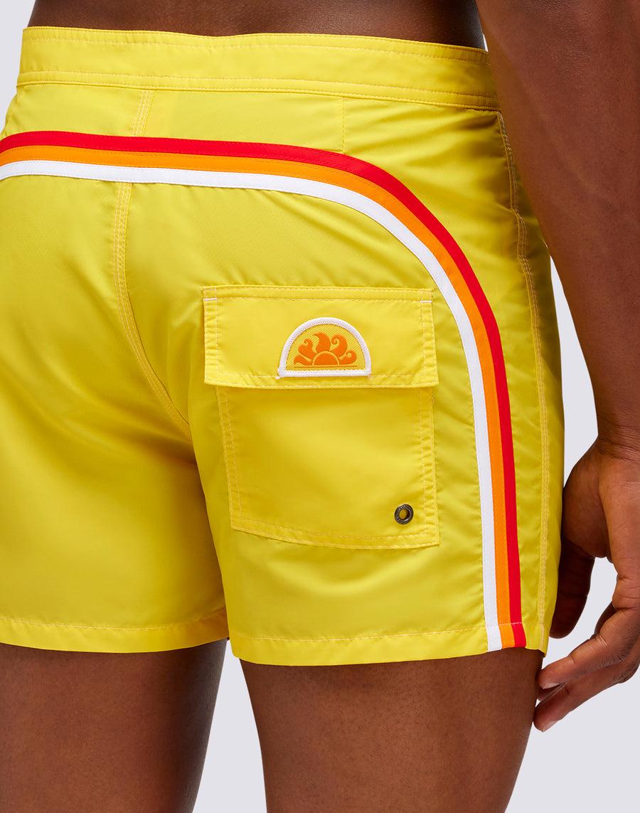 Sundek COSTUME DA BAGNO CORTO VITA ELASTICATA ICONIC TAFFETA MODELLO VINTAGE m501bdta100-a2901 Novità