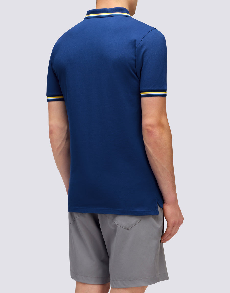 Sundek POLO BRICE IN COTONE PIQUET CON DETTAGLI TRICOLOR m779plj6500-a1701 Outlet
