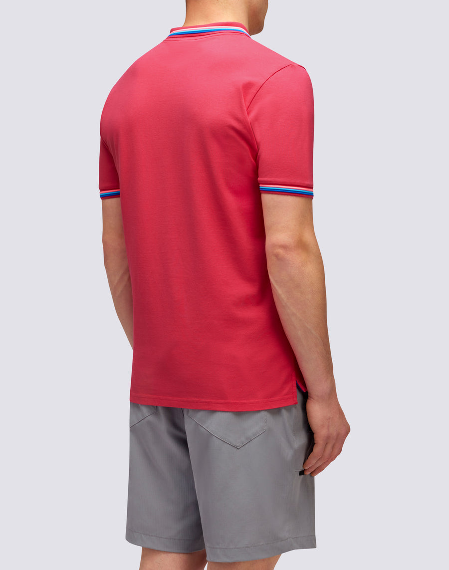 Sundek POLO BRICE IN COTONE PIQUET CON DETTAGLI TRICOLOR m779plj6500-69203 Saldi