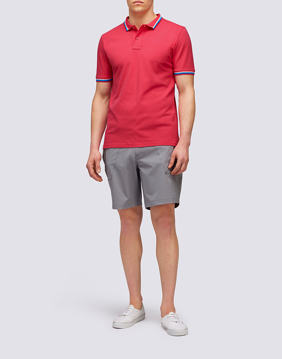 Sundek POLO BRICE IN COTONE PIQUET CON DETTAGLI TRICOLOR m779plj6500-69203 Saldi