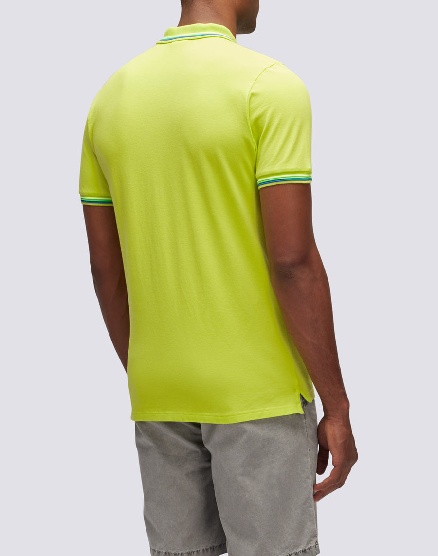 Sundek POLO BRICE IN COTONE PIQUET CON DETTAGLI TRICOLOR m779plj6500-69101 In Saldo