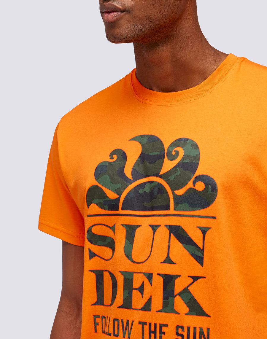 Sundek T-SHIRT STAMPA CAMOU FOLLOW THE SUN m026tej7853-55000 Negozi Online