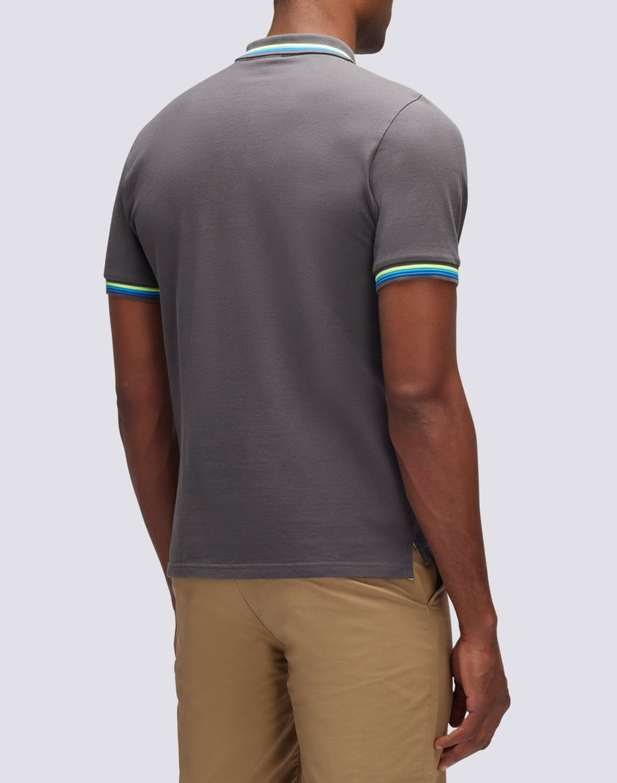 Sundek polo brice in cotone piquet con dettagli tricolor M779PLJ6500-10317 Promozione Limitata