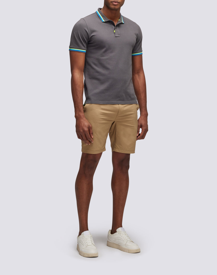 Sundek polo brice in cotone piquet con dettagli tricolor M779PLJ6500-10317 Promozione Limitata