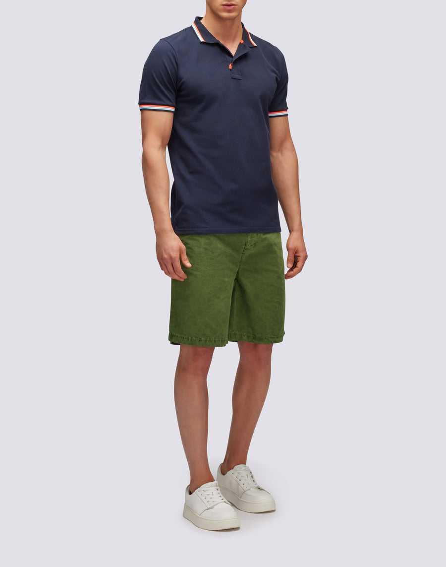 Sundek polo brice in cotone piquet con dettagli tricolor M779PLJ6500-00724 Prezzo Ridotto