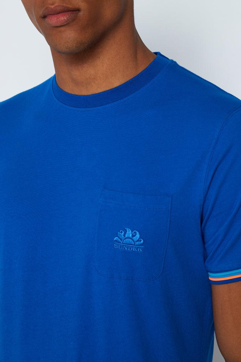 Sundek t-shirt finn girocollo con taschino M775TEJ7800-67502 Online