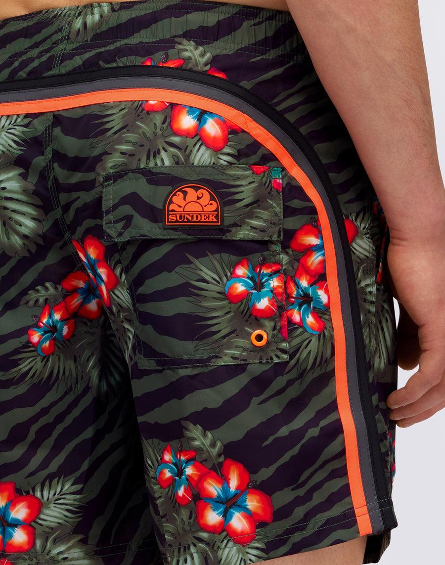 Sundek COSTUME STAMPA JUNGLE HIBI m505bdrt32h-a272h Sottocosto