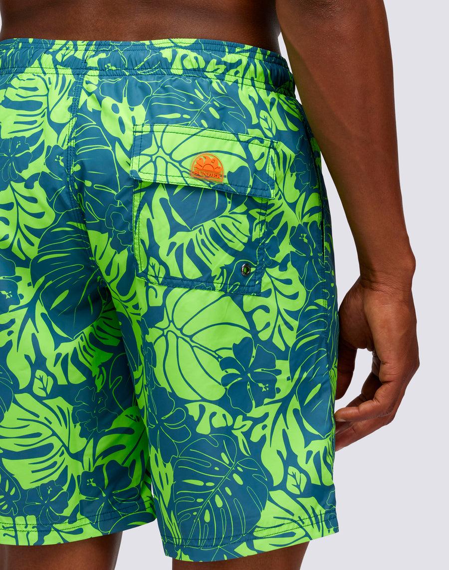 Sundek BOARDSHORT STAMPA LEAF POWER m717bdrt42l-a342l Sconto