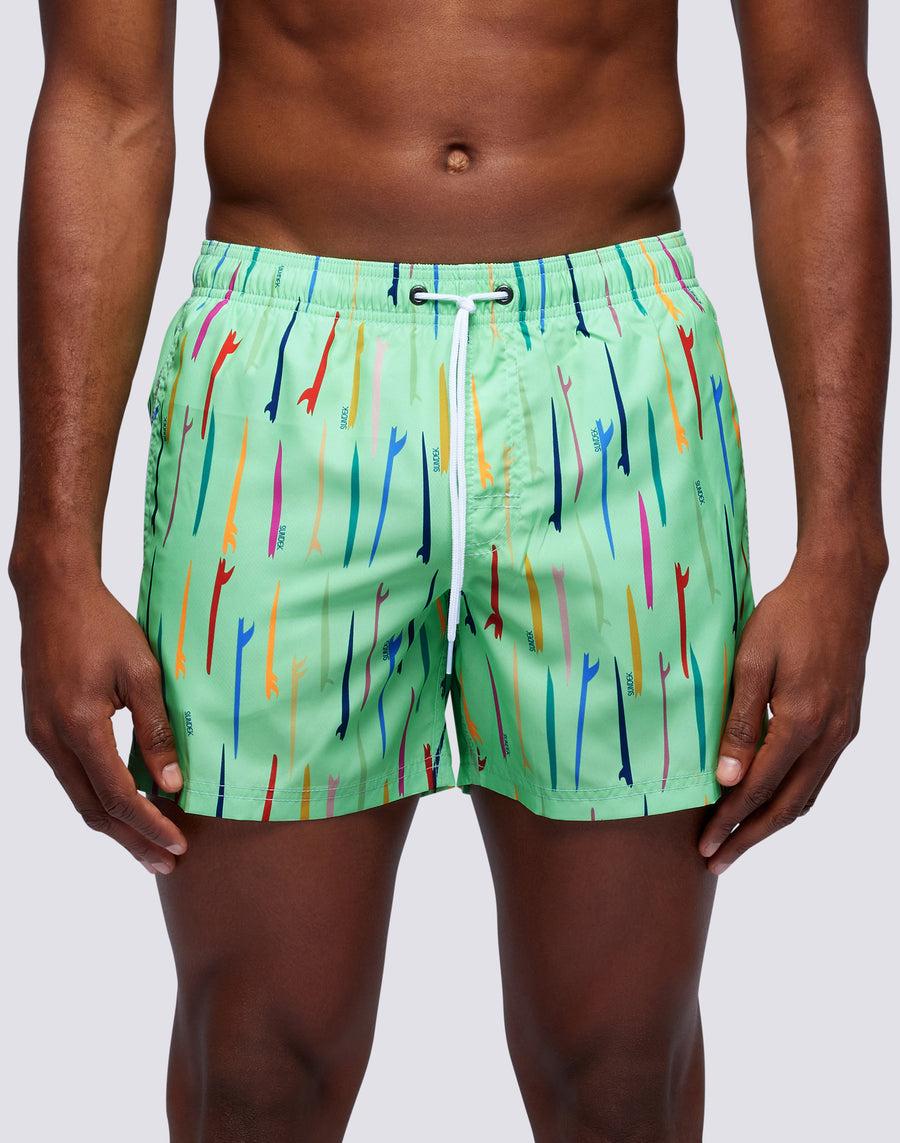 Sundek costume da bagno corto vita elasticata stampa pop surf repreve® m504bdrt3ru-776ru Offerte