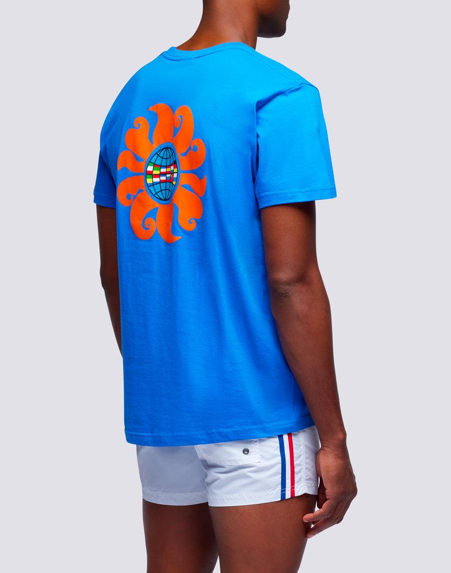 Sundek t-shirt uomo in cotone capsule flag m633bdrt4km-008km 2025