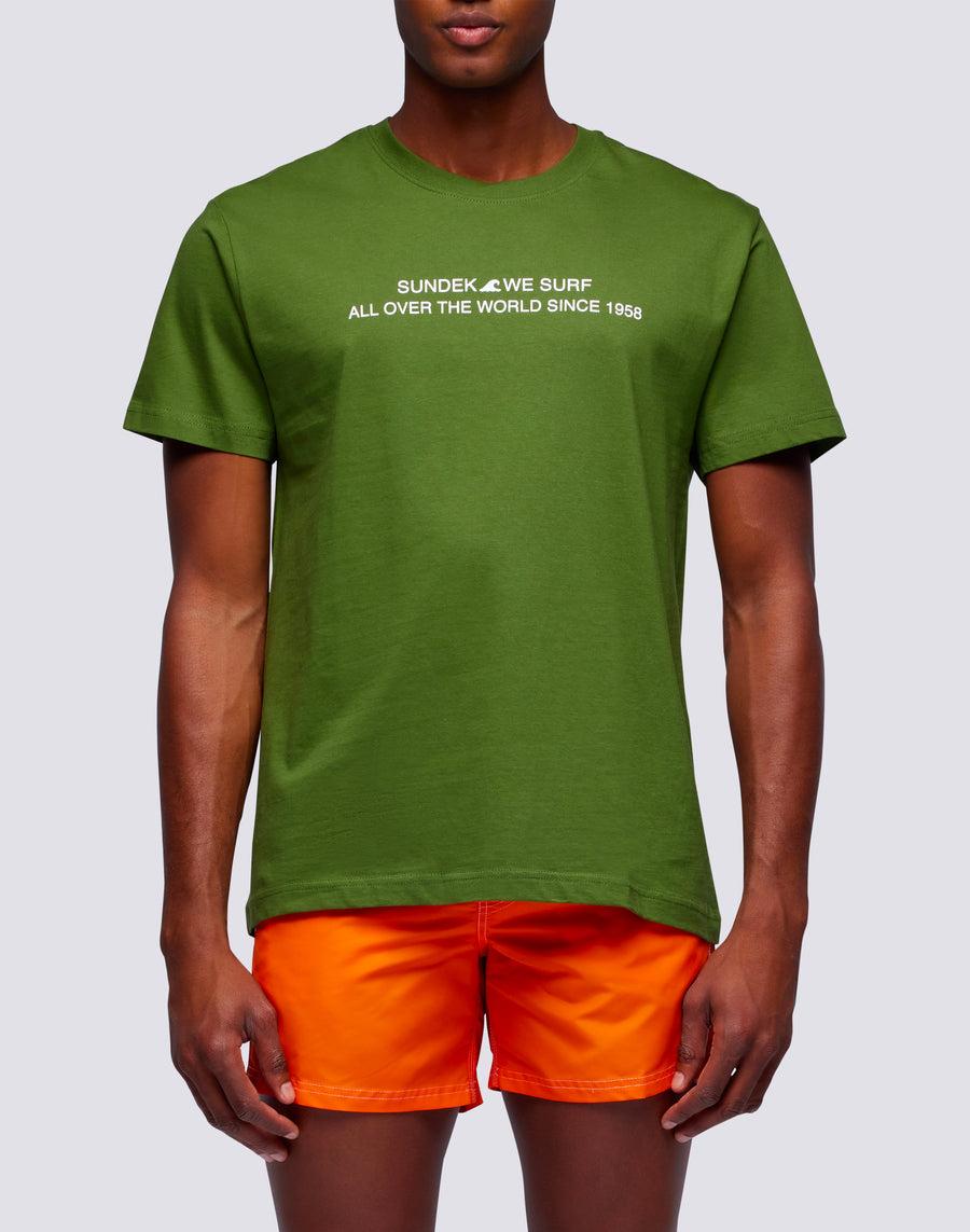 Sundek t-shirt uomo in cotone capsule flag m669tesj500-12700 Italy