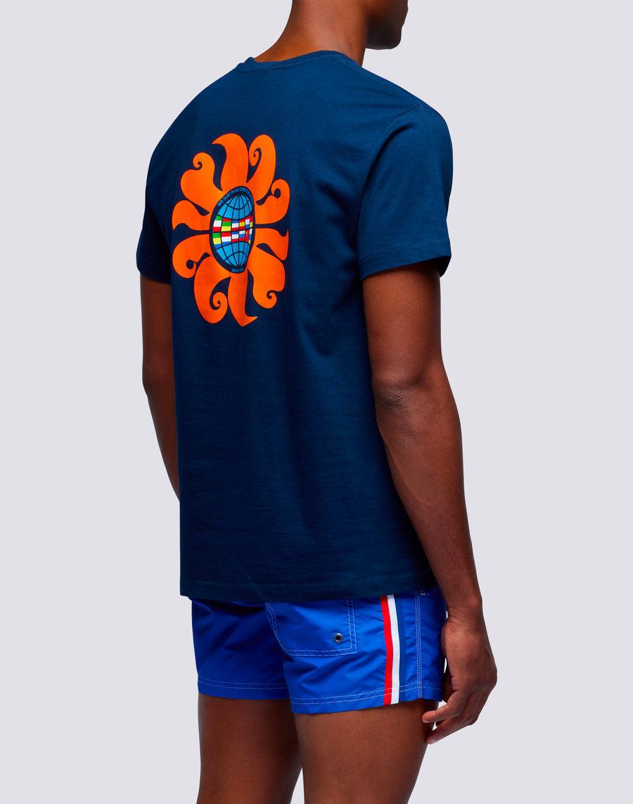 Sundek t-shirt uomo in cotone capsule flag m669tesj500-00600 Italia