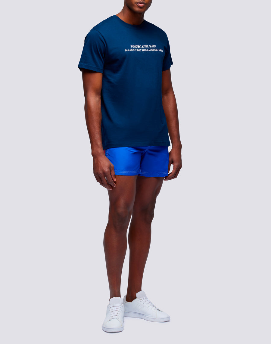 Sundek t-shirt uomo in cotone capsule flag m669tesj500-00600 Italia