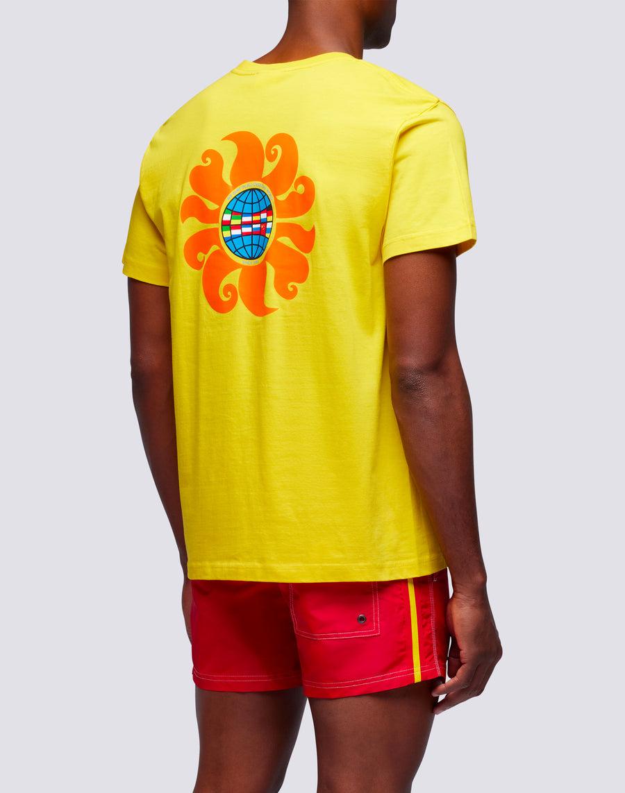 Sundek t-shirt uomo in cotone capsule flag m669tesj500-00700 Fino Al -60%