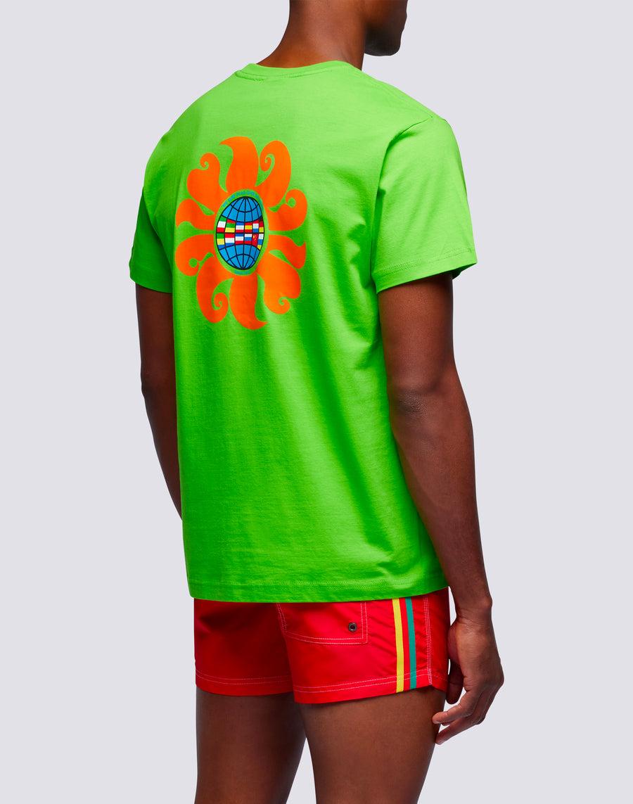 Sundek t-shirt uomo in cotone capsule flag m669tesj500-62000 Nuovo