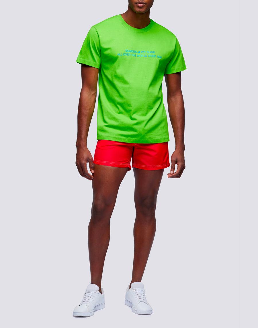 Sundek t-shirt uomo in cotone capsule flag m669tesj500-62000 Nuovo