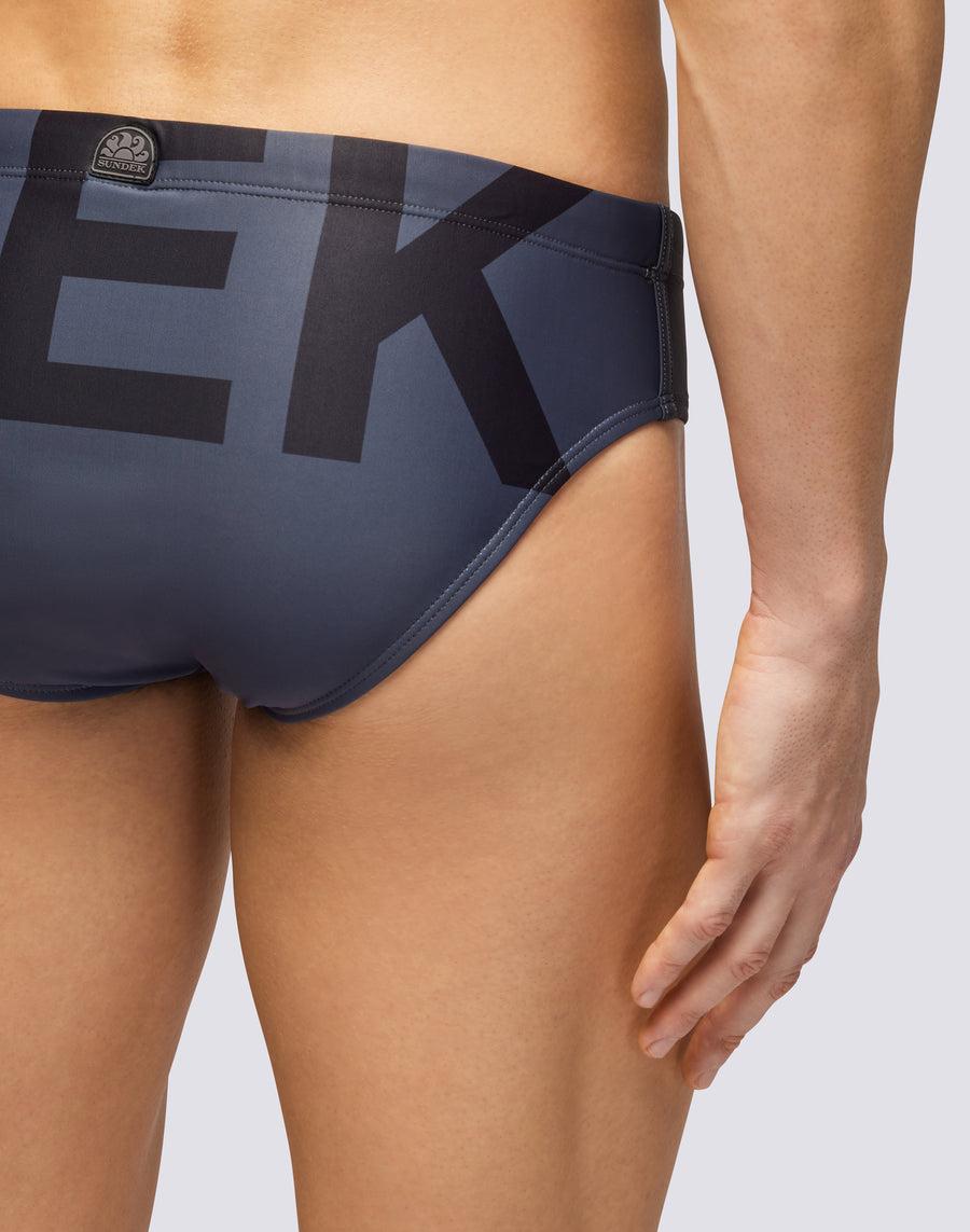 Sundek SLIP MARE CON LOGO m296ssl4100-00401 Qualità Garantita