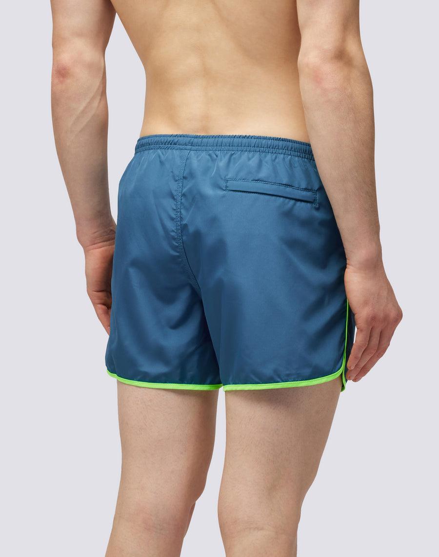 Sundek COSTUME DA BAGNO CORTO CON VITA ELASTICATA E SPACCHI LATERALI ROTONDI m680bdp0300-a3401 I Più Venduti