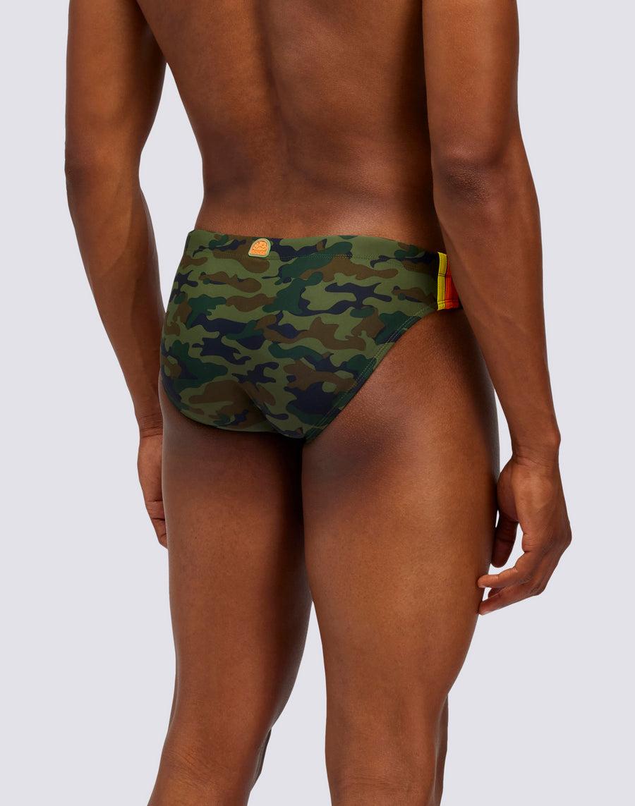 Sundek SLIP MARE CAMOU m284ssly753-63953 Spedizione Gratuita