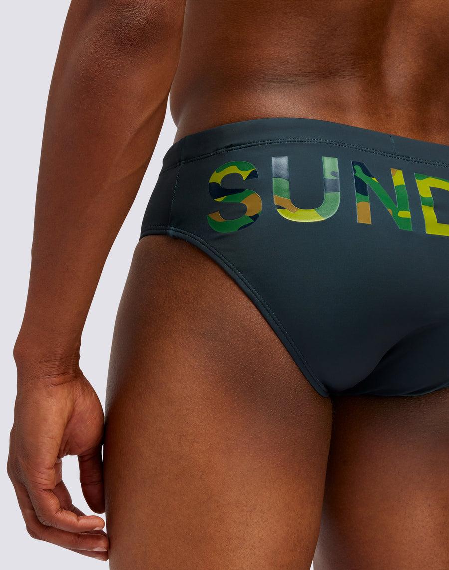Sundek SLIP CAMOU LOGO PRINT m305ssl4100-95900 Offerte