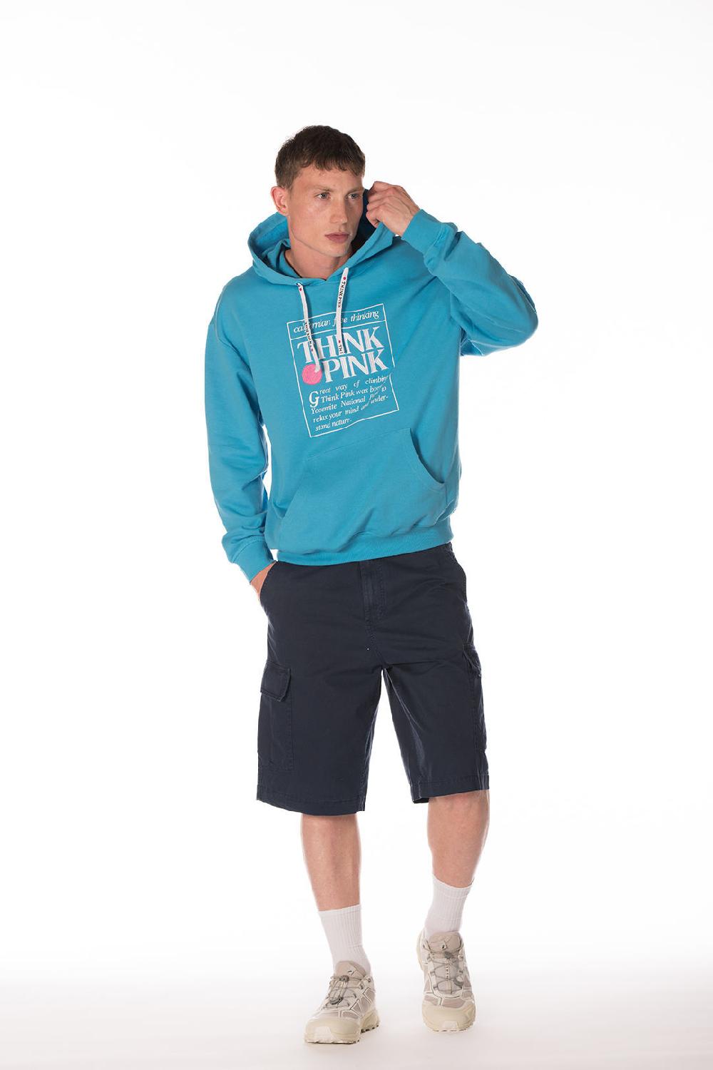 Think Pink Felpa unisex con Cappuccio tpm250s24 Prezzo Ridotto