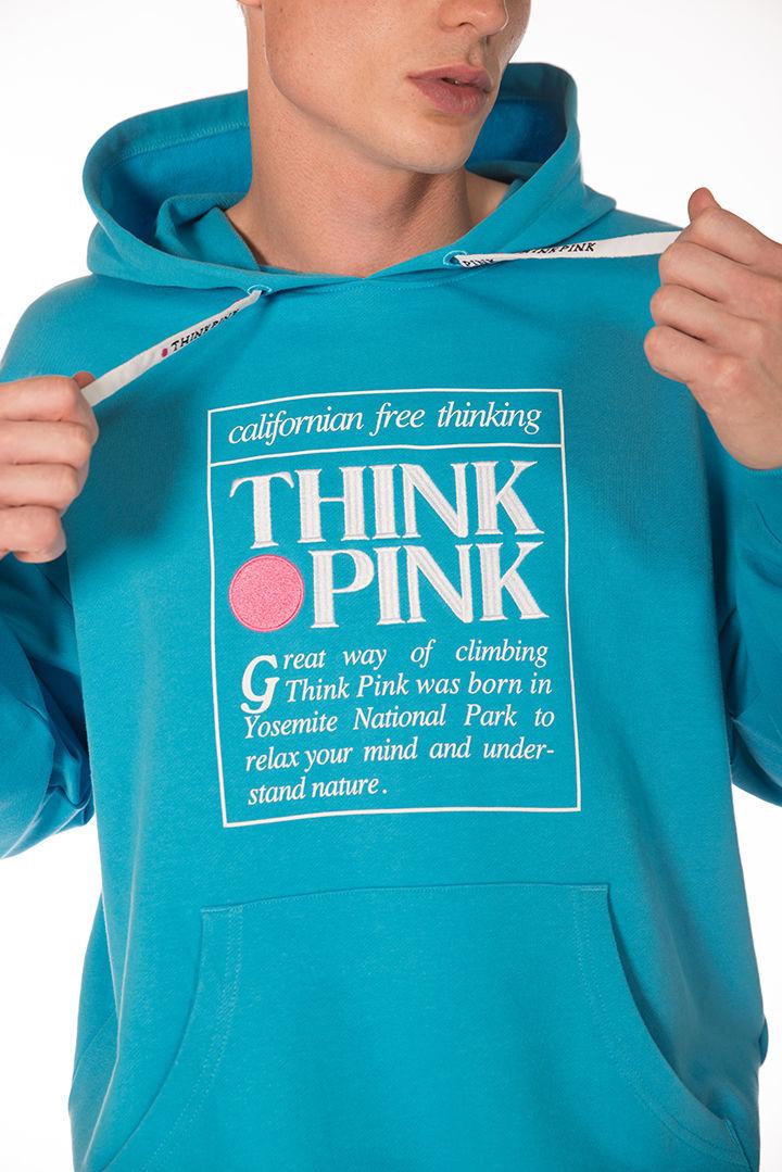 Think Pink Felpa unisex con Cappuccio tpm250s24 Prezzo Ridotto