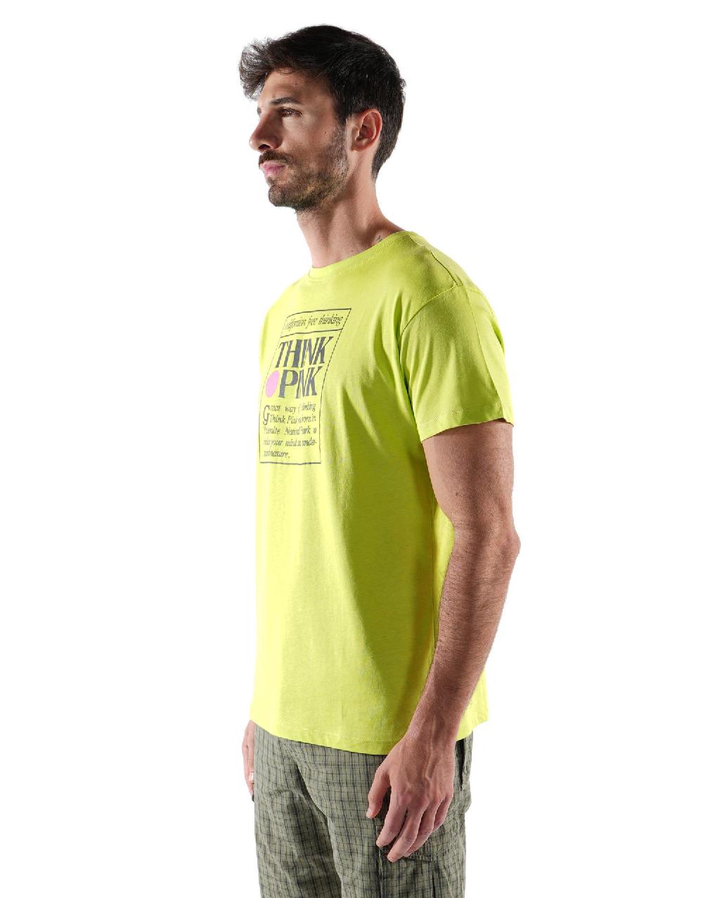 Think Pink T-shirt Uomo Manica Corta ss2200 Outlet