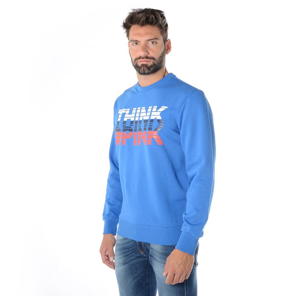 Think Pink Felpa Uomo Girocollo ss1907 In Saldo