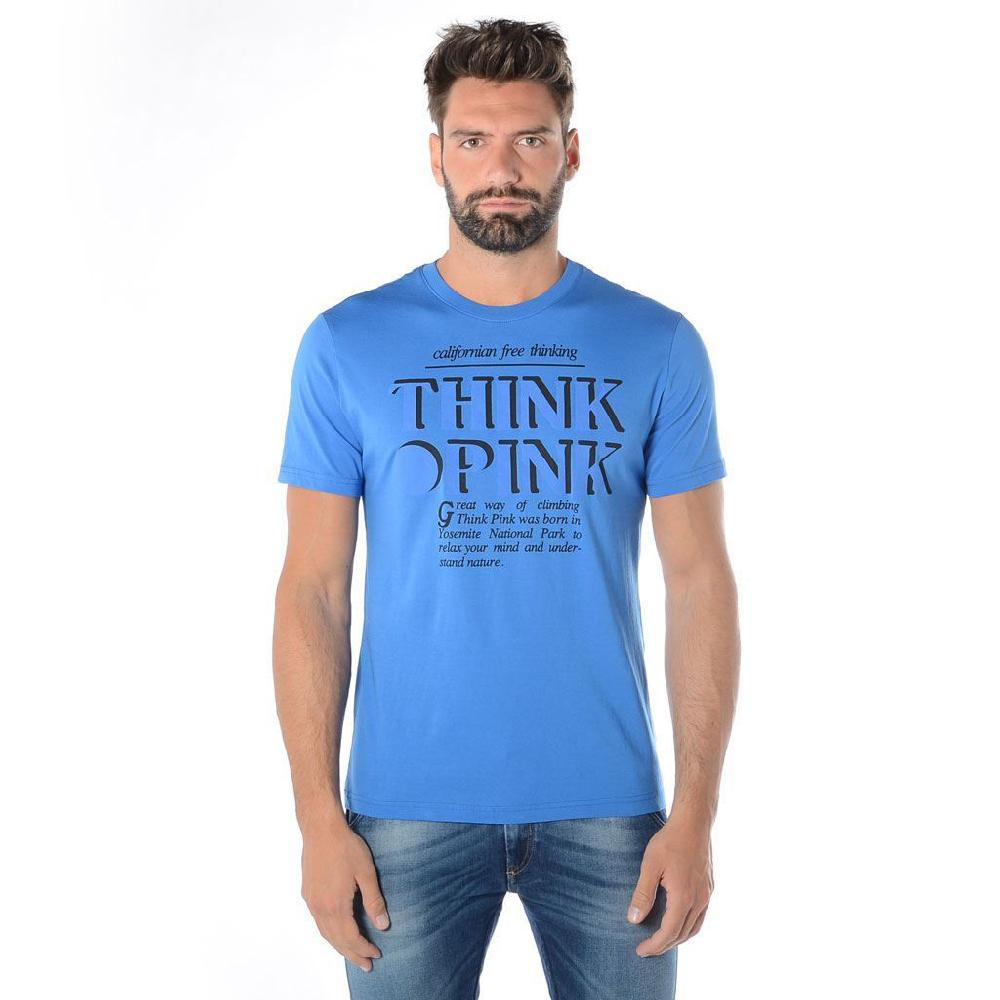 Think Pink T-shirt Uomo Manica Corta ss1900 Nuova