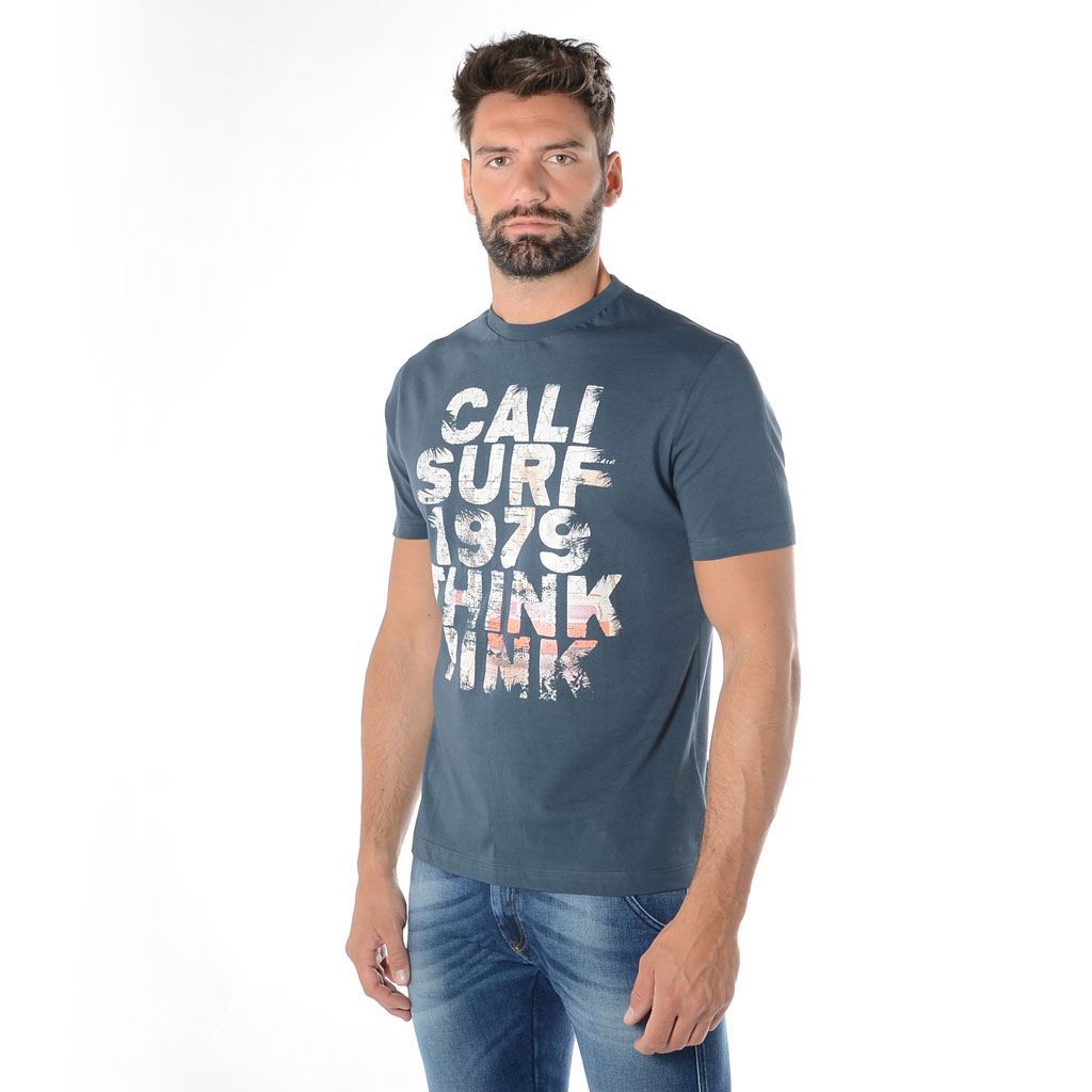 Think Pink T-shirt Uomo Manica Corta ss1915 In Linea