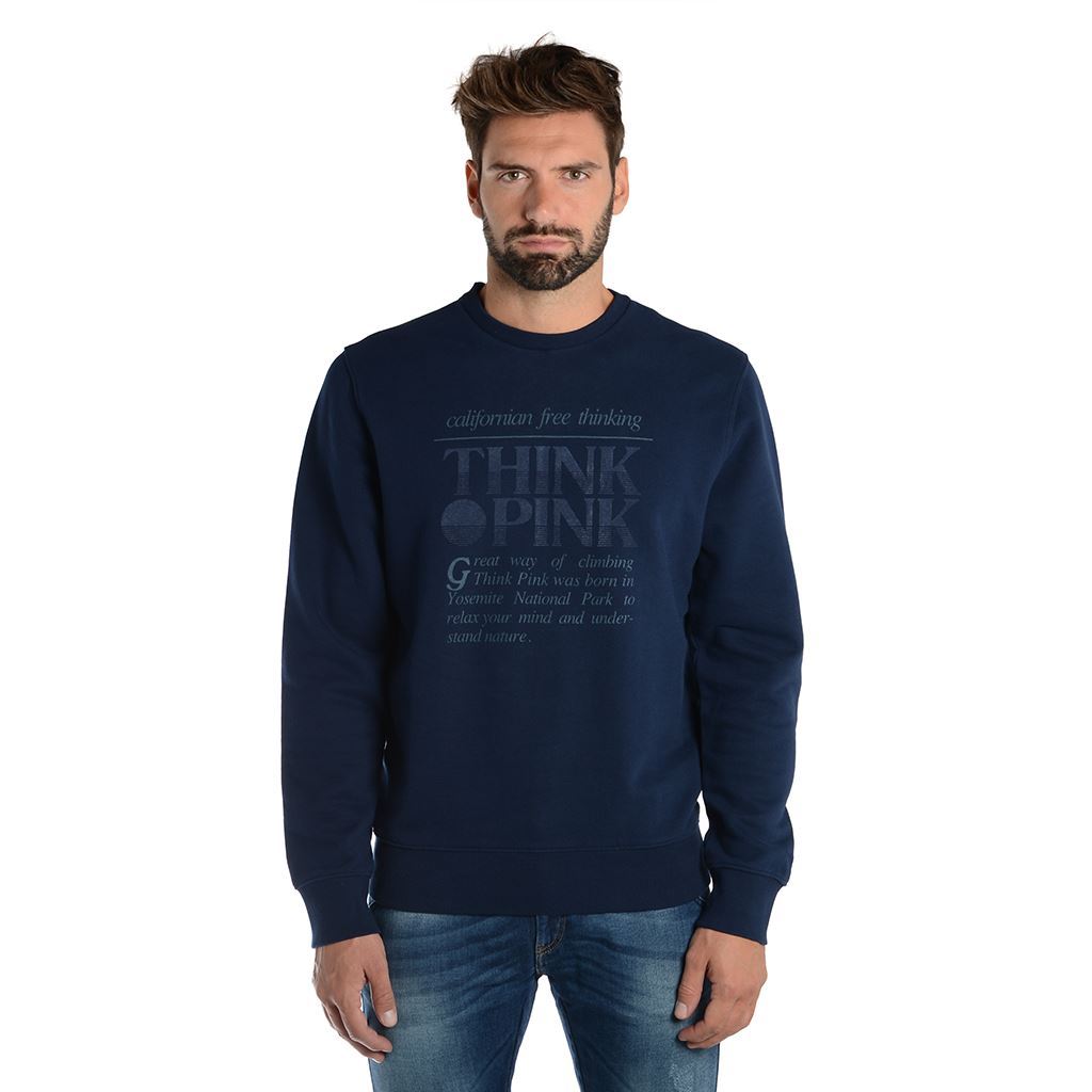 Think Pink Felpa Uomo Girocollo fw1800 Acquista Ora