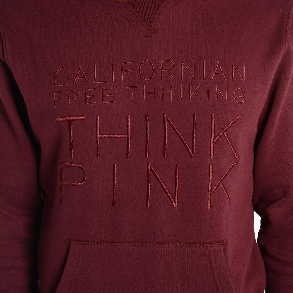 Think Pink Felpa Uomo con Cappuccio fw1802 Promozione Limitata