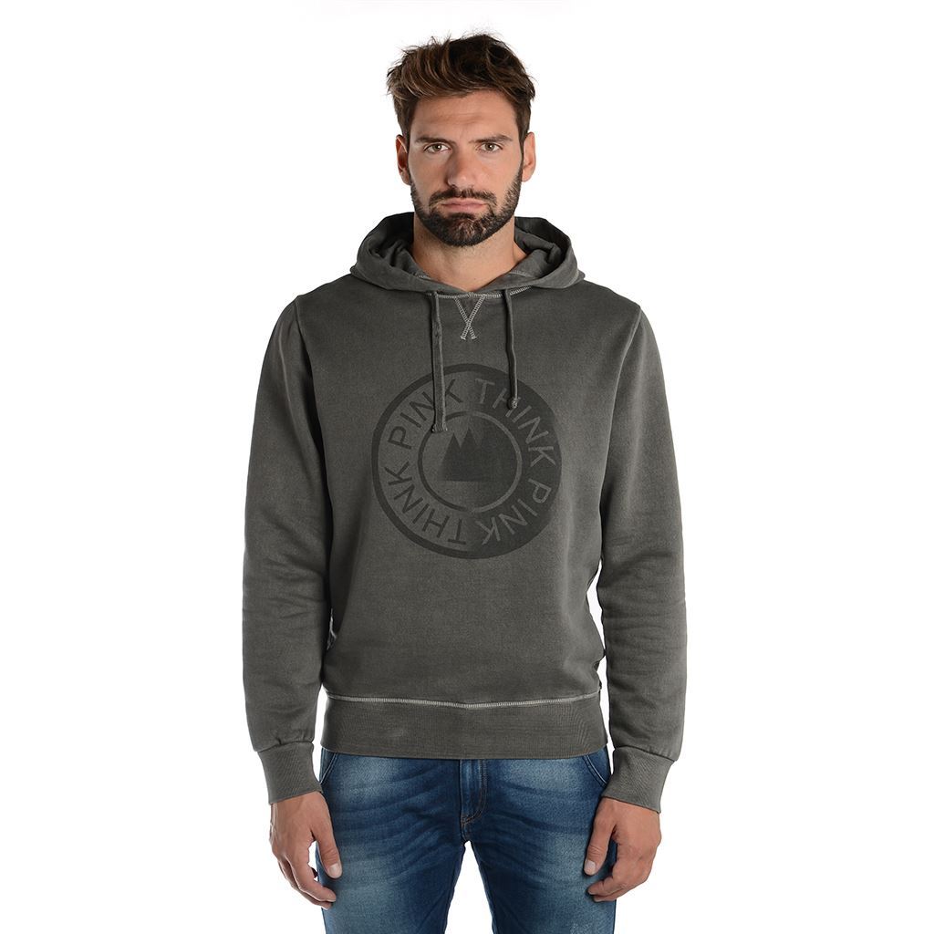 Think Pink Felpa Uomo con Cappuccio fw1805 Shopping Online