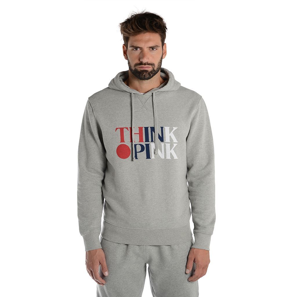 Think Pink Felpa Uomo con Cappuccio fw1812 Prezzo Ridotto