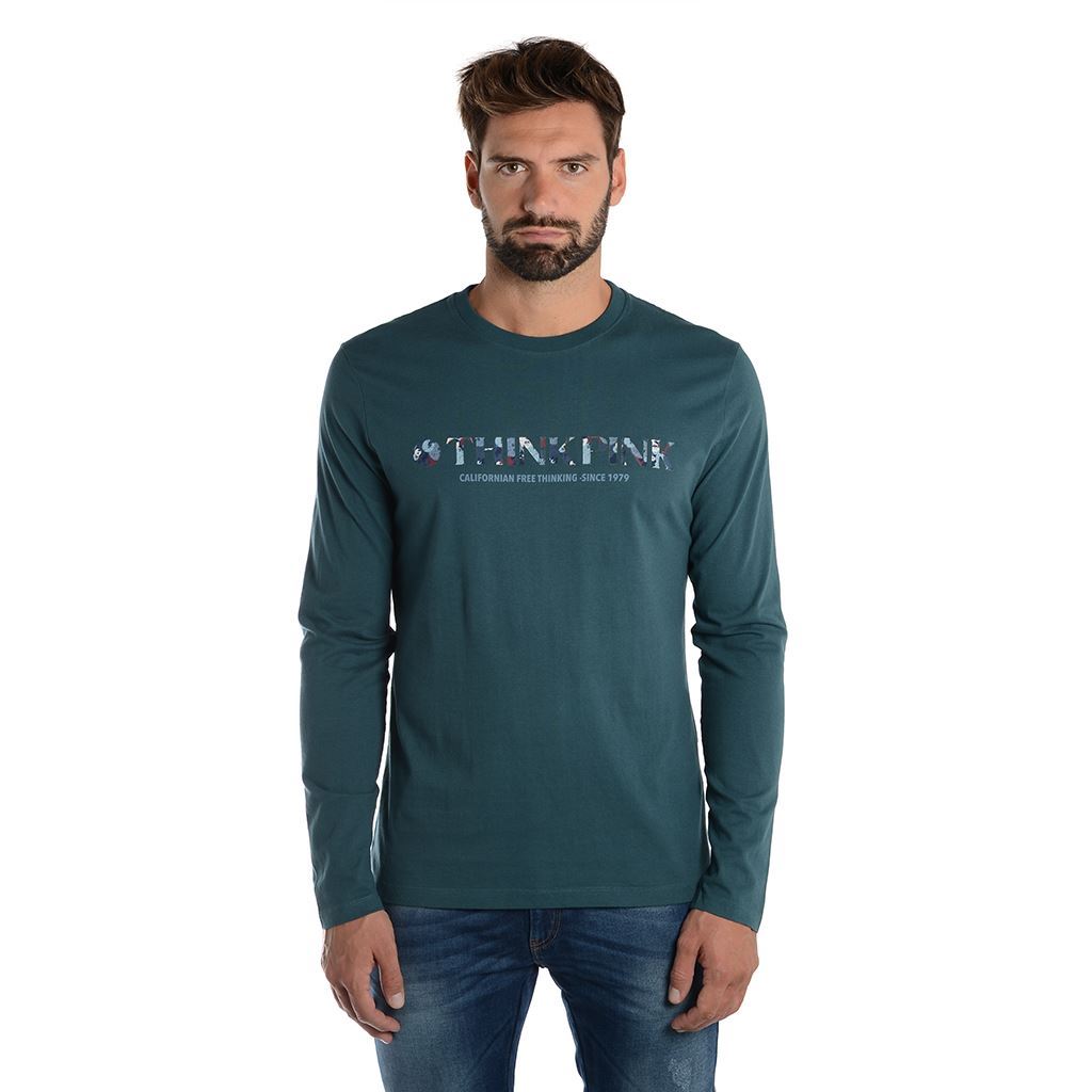 Think Pink T-shirt Uomo Manica Lunga fw1801 Convenienza