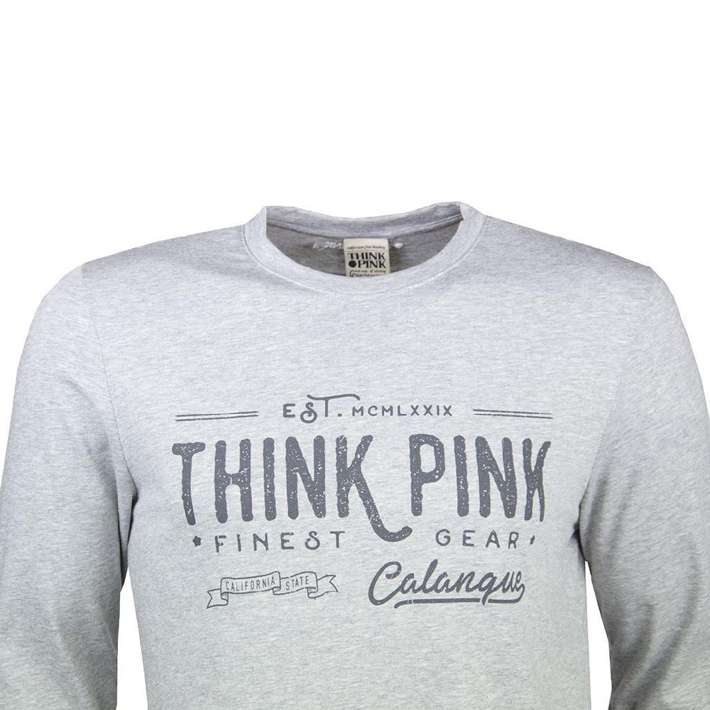 Think Pink T-shirt Uomo Manica Lunga fw1702 Outlet