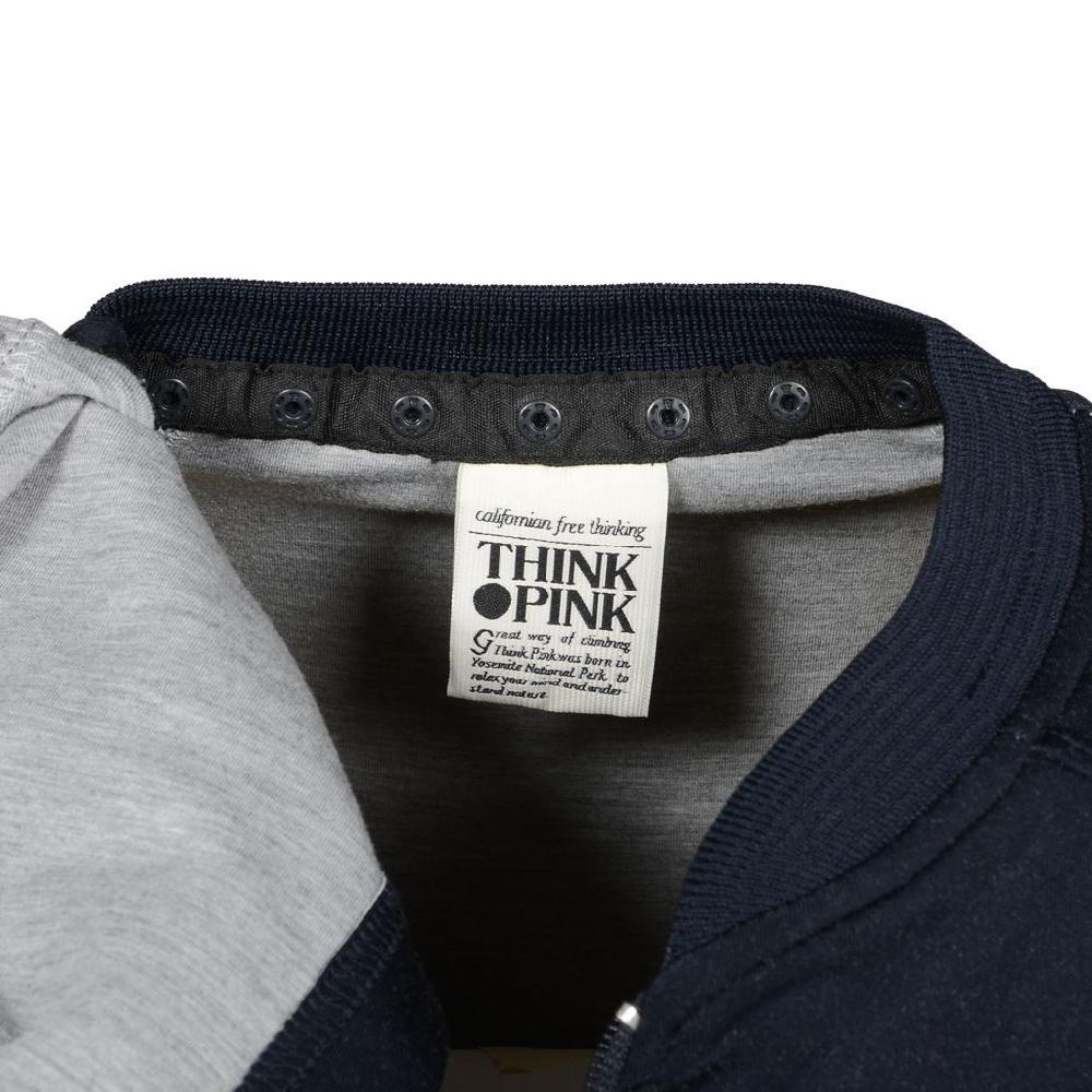 Think Pink Felpa Uomo Zip e Cappuccio ss1804 I Più Venduti